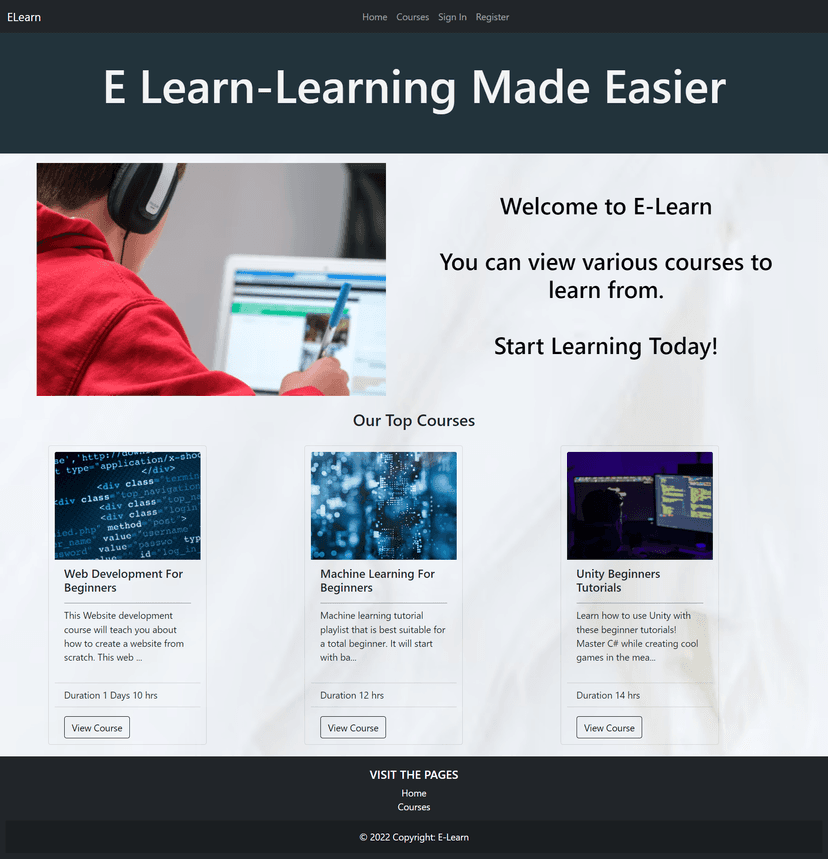 E-Learn Site Image